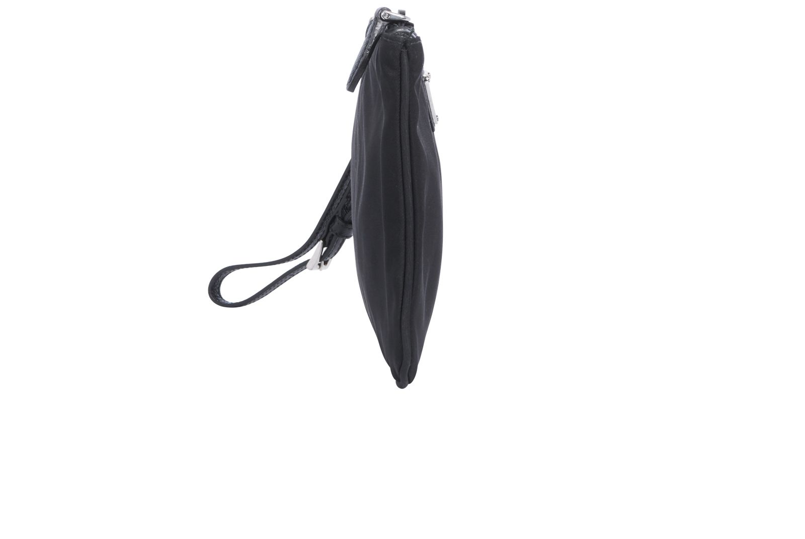Re-Nylon Pouch, &pound;220, Handbags, Black, Nylon, Side view